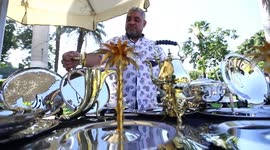 Egyptian traditional handicrafts exhibited to celebrate national day