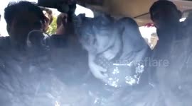 Rescuers save three-year-old boy after he fell into borewell in India