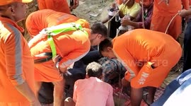 Emotional moment 3-year-old is pulled out of borewell alive in northern India