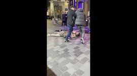 Two Birds Going At It Over a Guy on Valentines Day in Liverpool