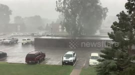 US: Warning Issued As Powerful Storm Sweeps Through Twin Cities, MN