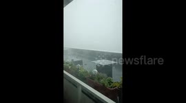 Germany: Sudden Thunderstorm Batters Norderstedt With Heavy Rain, Gusty Winds