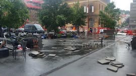 One dead as 'likely tornado' sweeps through Swiss city