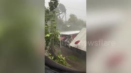 Super Typhoon Doksuri squall batters homes in northern Philippines