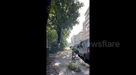 Italy: Aftermath left by overnight storm battering northern region