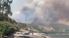 Wildfires rage on Greece's Corfu Island for third straight day