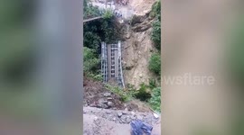 Five workers dead and two injured in horror bridge collapse in the Philippines.