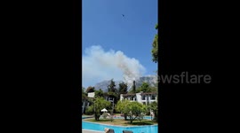 Turkey: Wildfire Continues To Burn Near Resort Town In Antalya