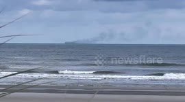 Blaze breaks out on Panama-registered car carrier Fremantle Highway off Netherlands coast