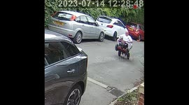 Man learns the meaning of 'bad idea' after attempting a wheelie on kids' Quad Bike