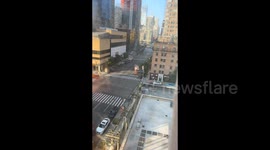 High-Rise Crane in Manhattan Collapses in New York, NY, USA