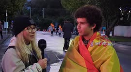 Spain vs Zambia Woman's World Cup Fan Led Footage: Spain fan played 54321 game