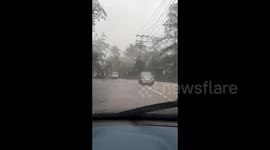Ride Through Typhoon Doksuri inBaguio, Philippines