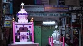 Muslims offer Mehendi to Tazia during Muharram month in India