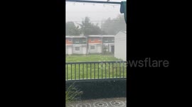 Typhoon Doksuri Raging in Santo Tomas, Philippines