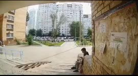 Boy hospitalised after tree collapses onto playground in western Russia