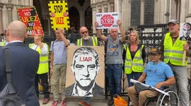 Protest held outside court as Sadiq Khan wins ULEZ legal battle