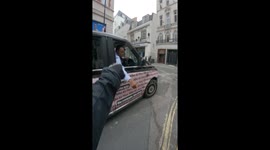 'You're not invited to my birthday!' London biker uses childish insults to de-escalate road rage encounter