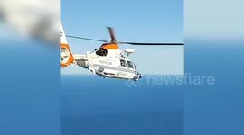 Fisherman rescued by helicopter from boat in Argentina