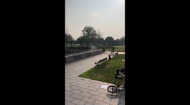 BMX Circular Wall Riding Trick
