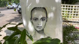Fans pay tribute to award winning singer Sinead O'Connor in London