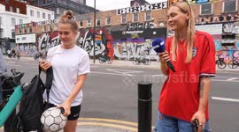 INDIVISA: WOMEN'S WORLD CUP 2023 - ENGLAND vs DENMARK: BOXPARK FOOTBALL FREESTYLER