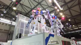 Giant Gundam model at 2023 ChinaJoy in Shanghai, China