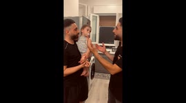 Dad and His Twin Confuse Toddler