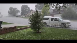 Severe hail storm in Cheyenne, Wyoming on Friday, July 28th.