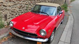 Vintage car Fiat Paris France Saint-Nom-la-Breteche