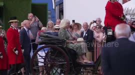 King and Queen visit Sandringham Flower Show in Sandringham, UK