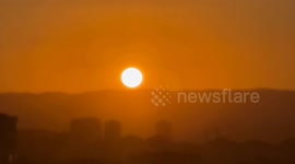 Magnificent sunset in central Turkey