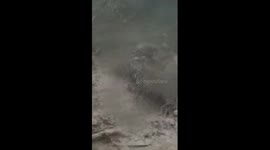 CCTV camera captures moment landslide occurs in China's Yunnan