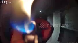 Guy Burns Ring Camera Allegedly Trying to Break In