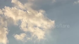 Dragon head shaped cloud over Ankara, Turkey