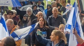 Israeli anti-judicial reform activists demonstrate in Parliament Square as protests reach 30 consecutive weeks in crisis-stricken nation