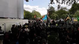 Thousands of Muslims gather in Marble Arch in London for the Arbaeen Procession.