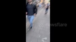 Netherlands: Footage Of People Running Away During Shooting In Rotterdam