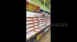 Japan: Empty Shelves At Supermarkets As Typhoon Khanun Heads For Okinawa, Amami Regions