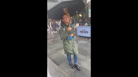 Rain Does Not Stop Cat From Going Out