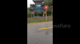 Rainstorm Causes Flash Floods in Beijing, China