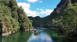 China's UNESCO World Heritage Site Zhangjiajie becomes summer oasis for tourists