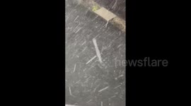 Japan: Severe Thunderstorms With Hundreds Of Lightning Strikes And Hail Hit Greater Tokyo Area