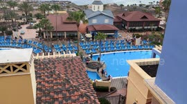 'Sunbed Hunger Games!' UK holidaymaker films tourists mad scramble for loungers at Spanish hotel