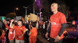 These China and England fans are hyped up ahead of the match!