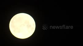 First of 2 August Supermoons illuminates sky above St Petersburg