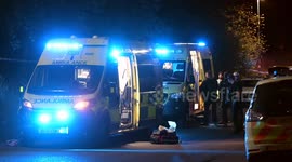 Police and paramedics try in vain to save pregnant Liwam Bereket who was allegedly murdered by her partner Filmon Andmichaen in Birmingham