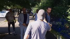 Andrew and Tristan Tate arrive at court in Bucharest as they appeal their house arrest