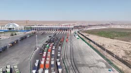 China-Mongolia border port sees goods volume up 172 pct