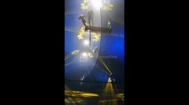 Trapeze Artist Falls Into Crowd